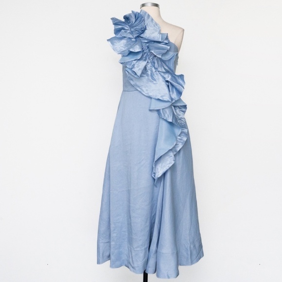 Aje. Adelia Ruffle Midi Dress. - Picture 2 of 15